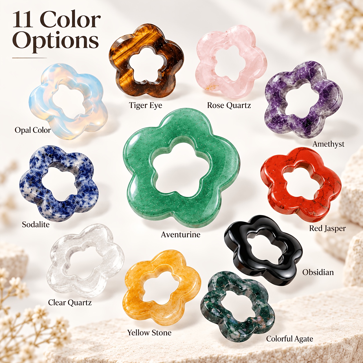 30Mm Hollow Flower Charm Pendant for Jewellery Making